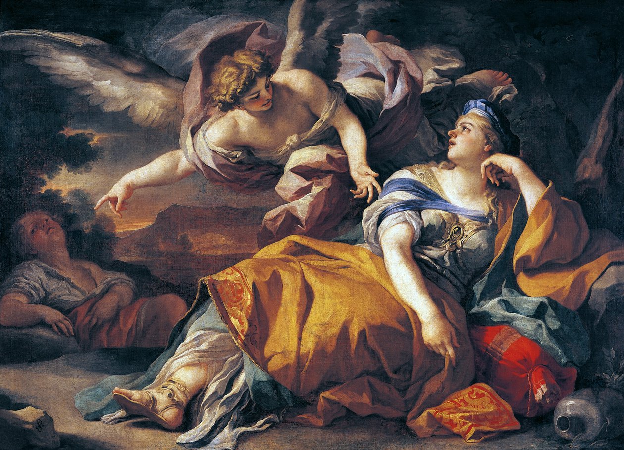 Hagar and the Angel by Francesco Solimena