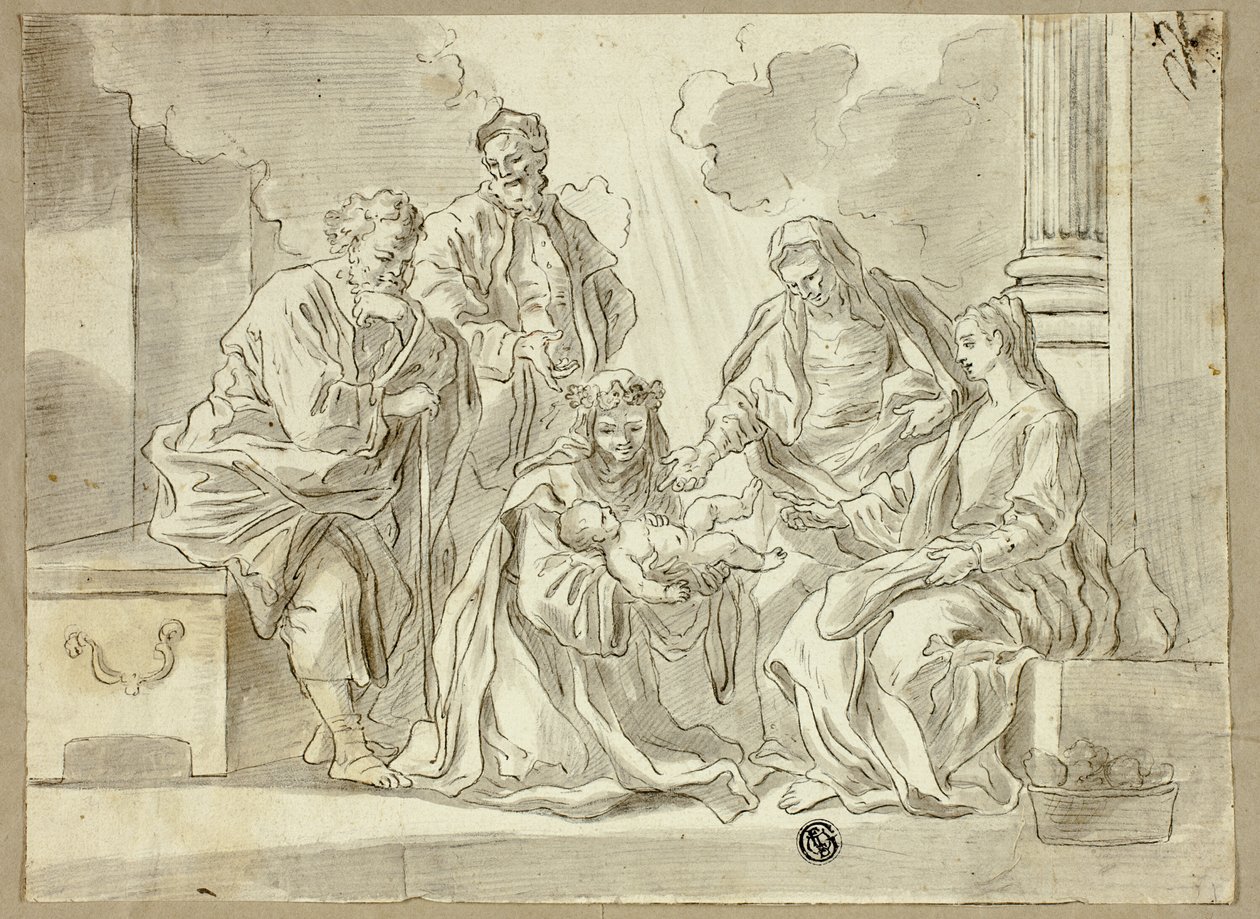 Holy Family with Saints by Francesco Solimena