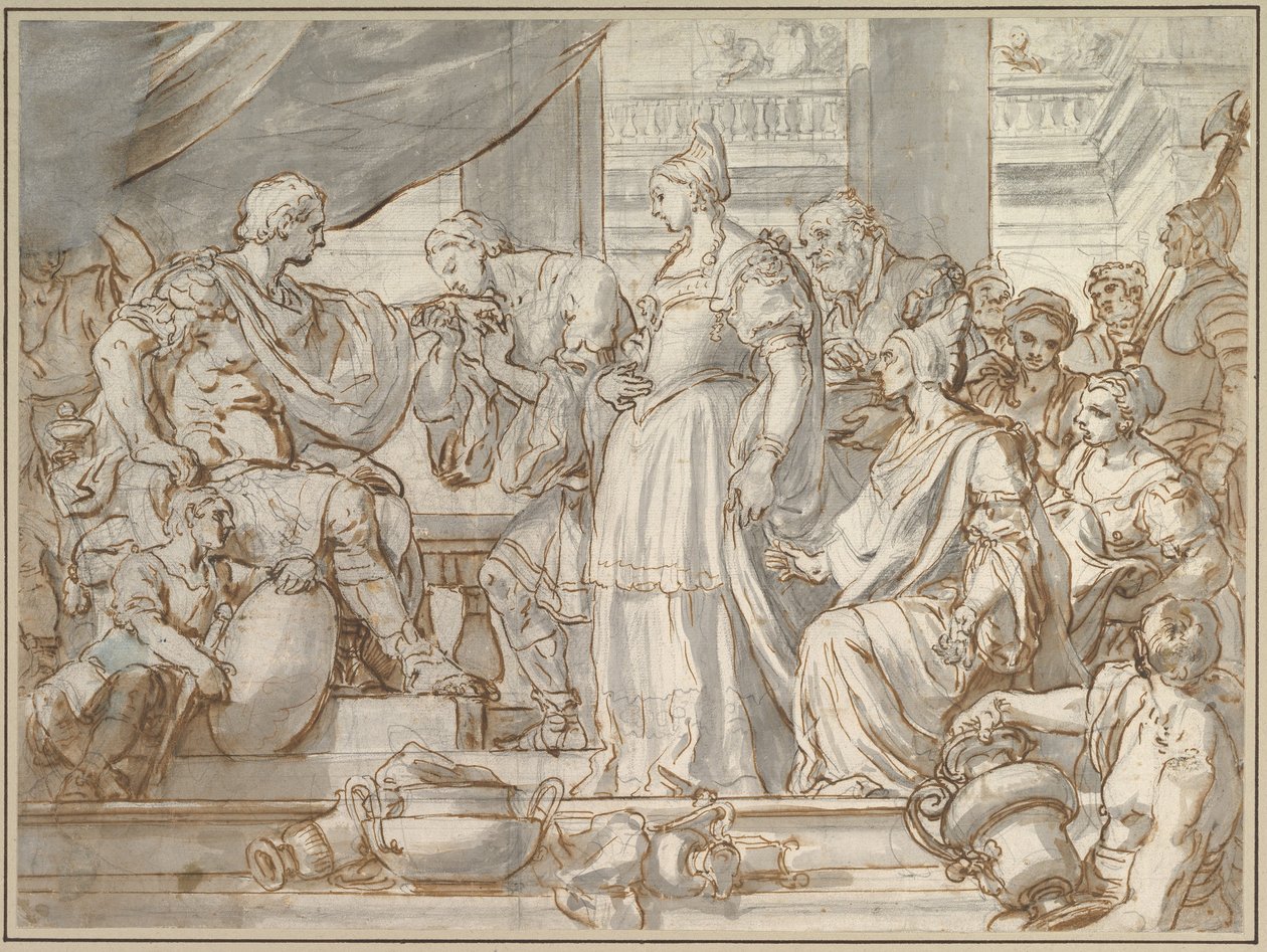 The Continence of Scipio by Francesco Solimena