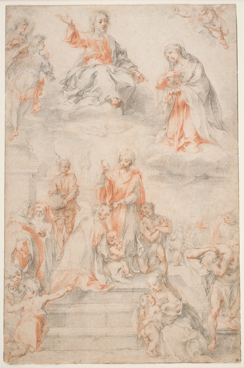 Saint Ansano Baptizing the Sienese by Francesco Vanni