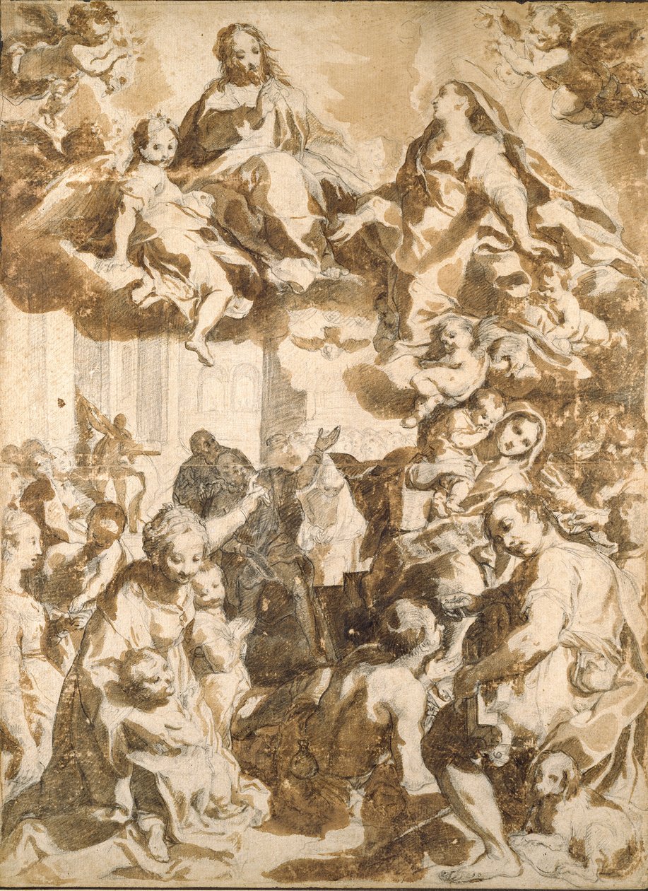 The Madonna del Popolo, after Barocci, late 16th century by Francesco Vanni
