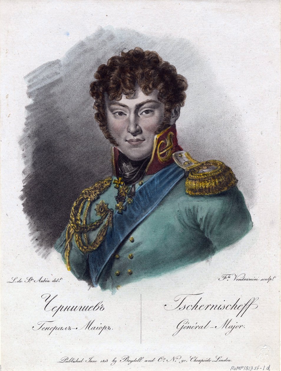 Portrait of Count Alexander Ivanovich Chernyshov by Francesco Vendramini