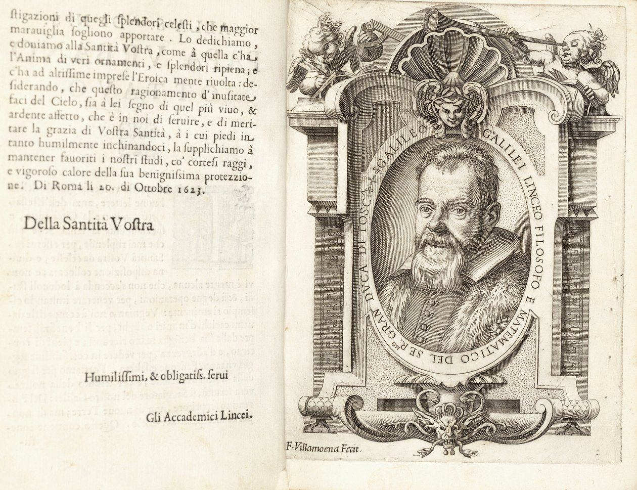 Portrait of Galileo Galilei by Francesco Villamena