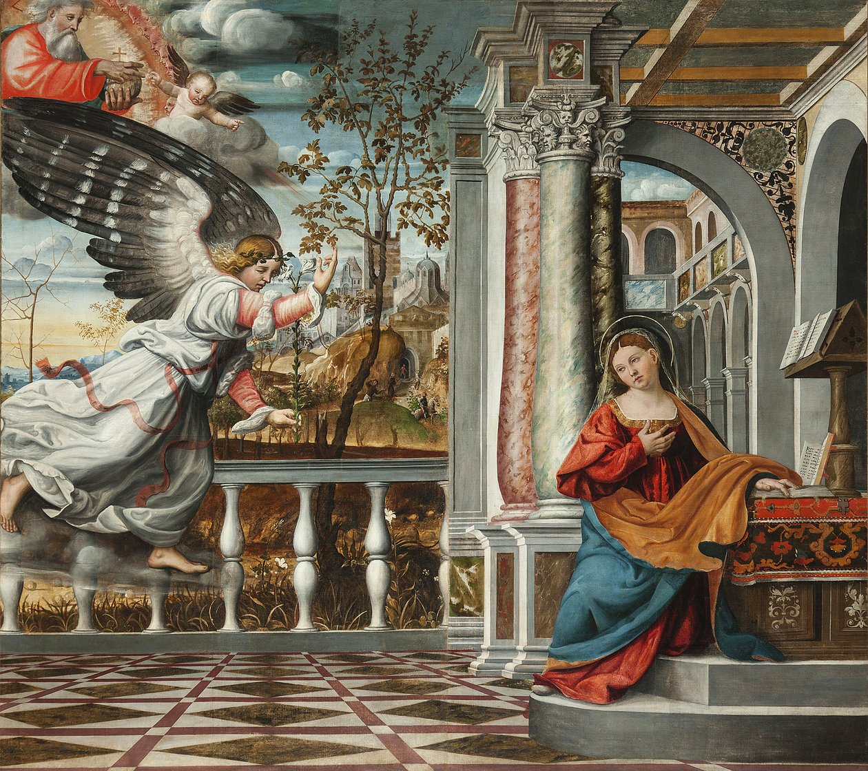 The Annunciation by Francesco da Milano