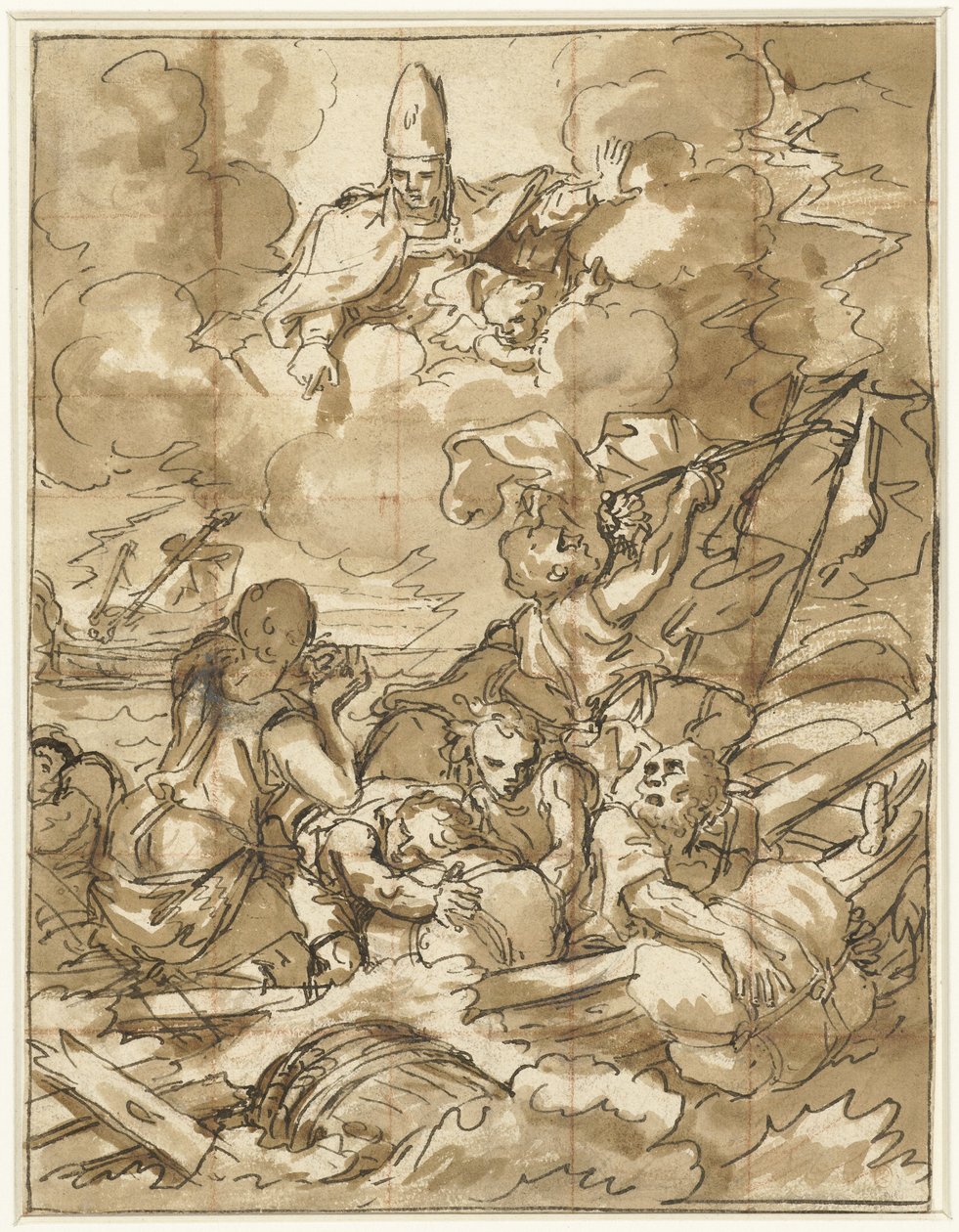 Saint Nicholas Calms the Storm at Sea by Francesco de Mura