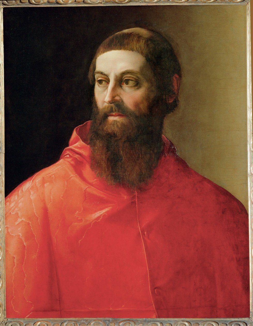 Cardinal Rodolfo Pio by Francesco de Rossi Salviati