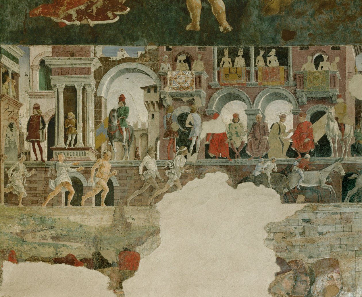 Hall of the Months: April by Francesco del & Roberti Ercole de