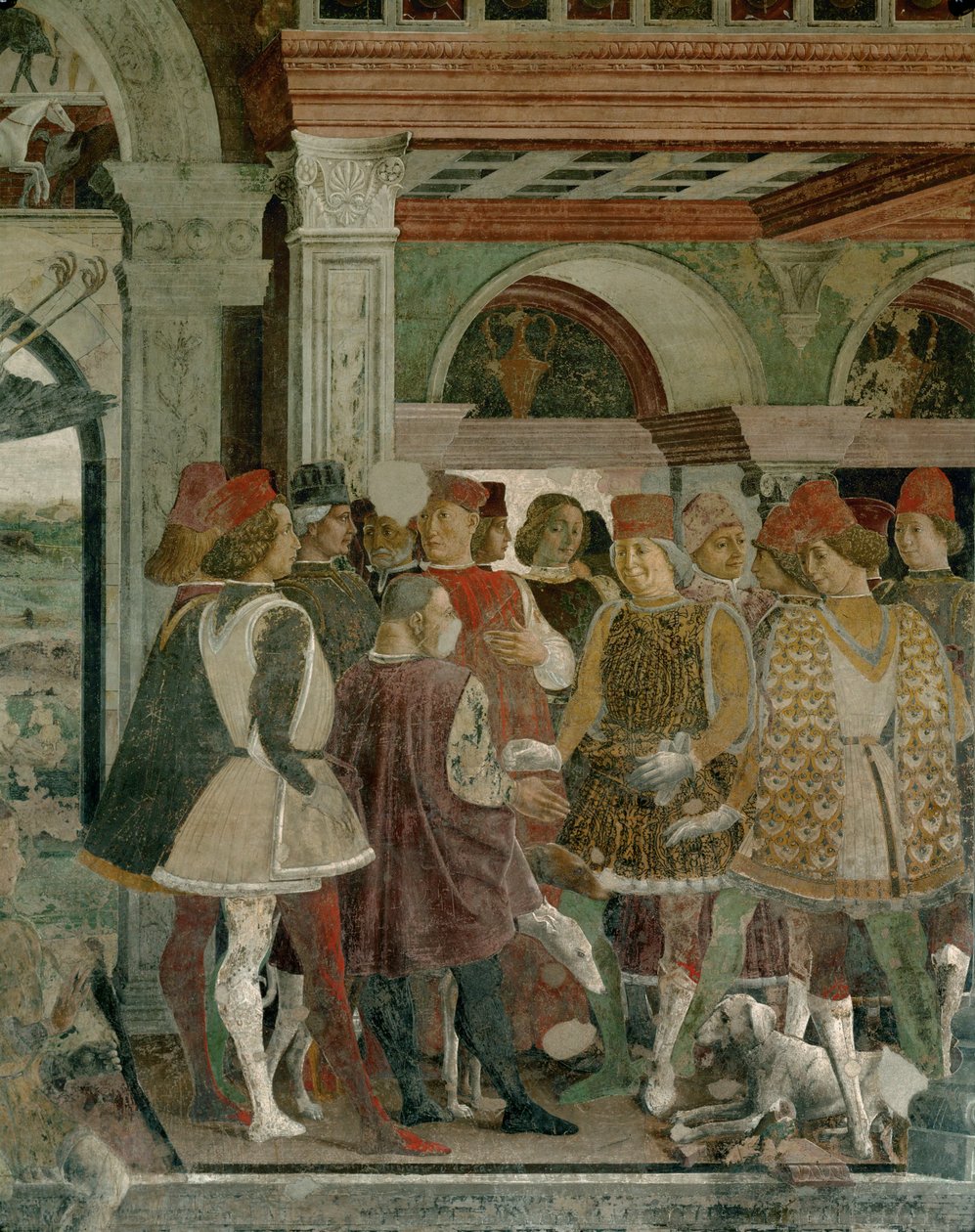 Hall of the Months: April by Francesco del & Roberti Ercole de