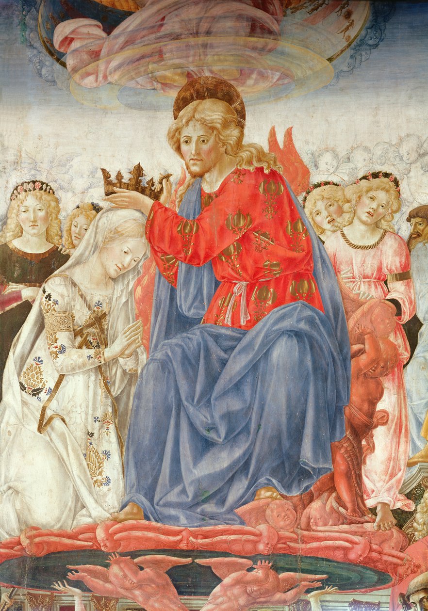 The Coronation of the Virgin (detail) by Francesco di Giorgio Martini