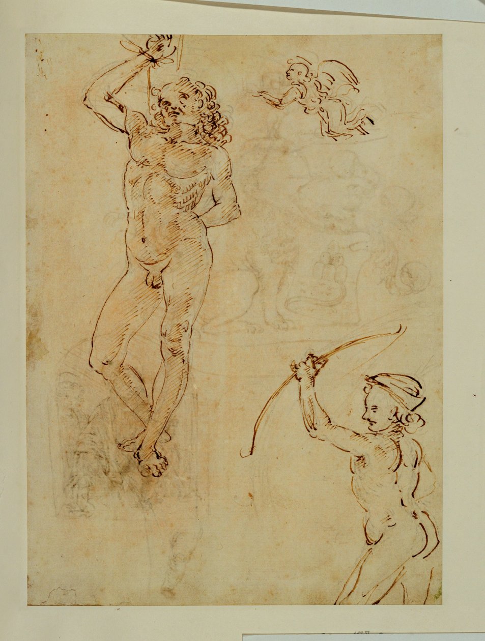 Sketch for a Martyrdom of Saint Sebastian by Francesco di Simone (attr. to)