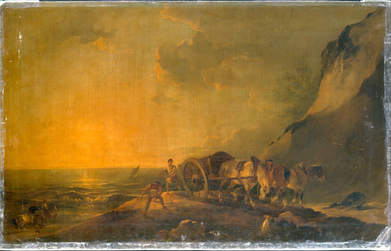 Sea Shore with Horse and Cart by Francis Bourgeois
