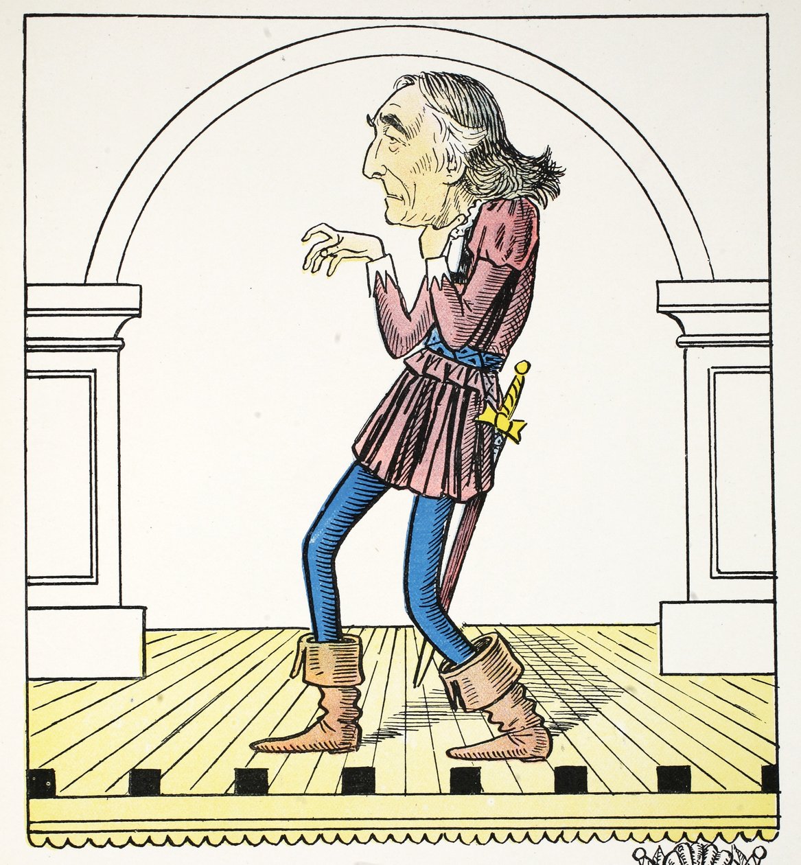 I Art, Illustration from The Struwwelpeter Alphabet by Francis Carruthers Gould
