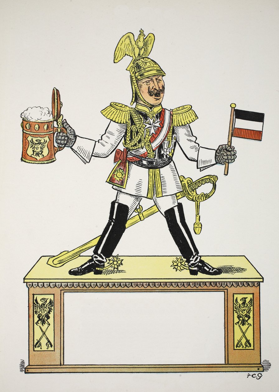The Top G, illustration from The Struwwelpeter Alphabet, verse by Harold Begbie by Francis Carruthers Gould