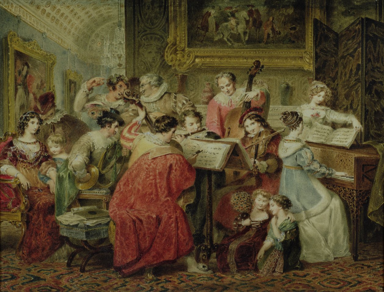 The Rehearsal by Francis Phillip Stephanoff