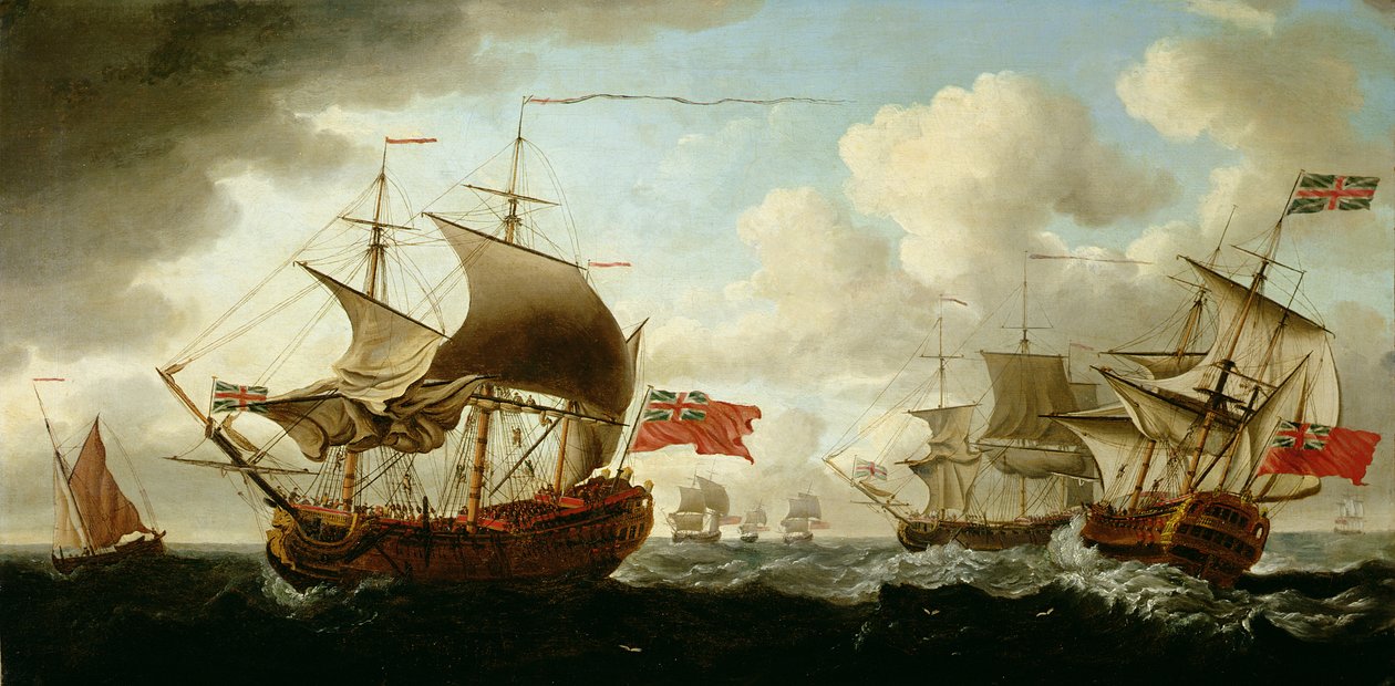 Ship of the Line Going About by Francis Swaine