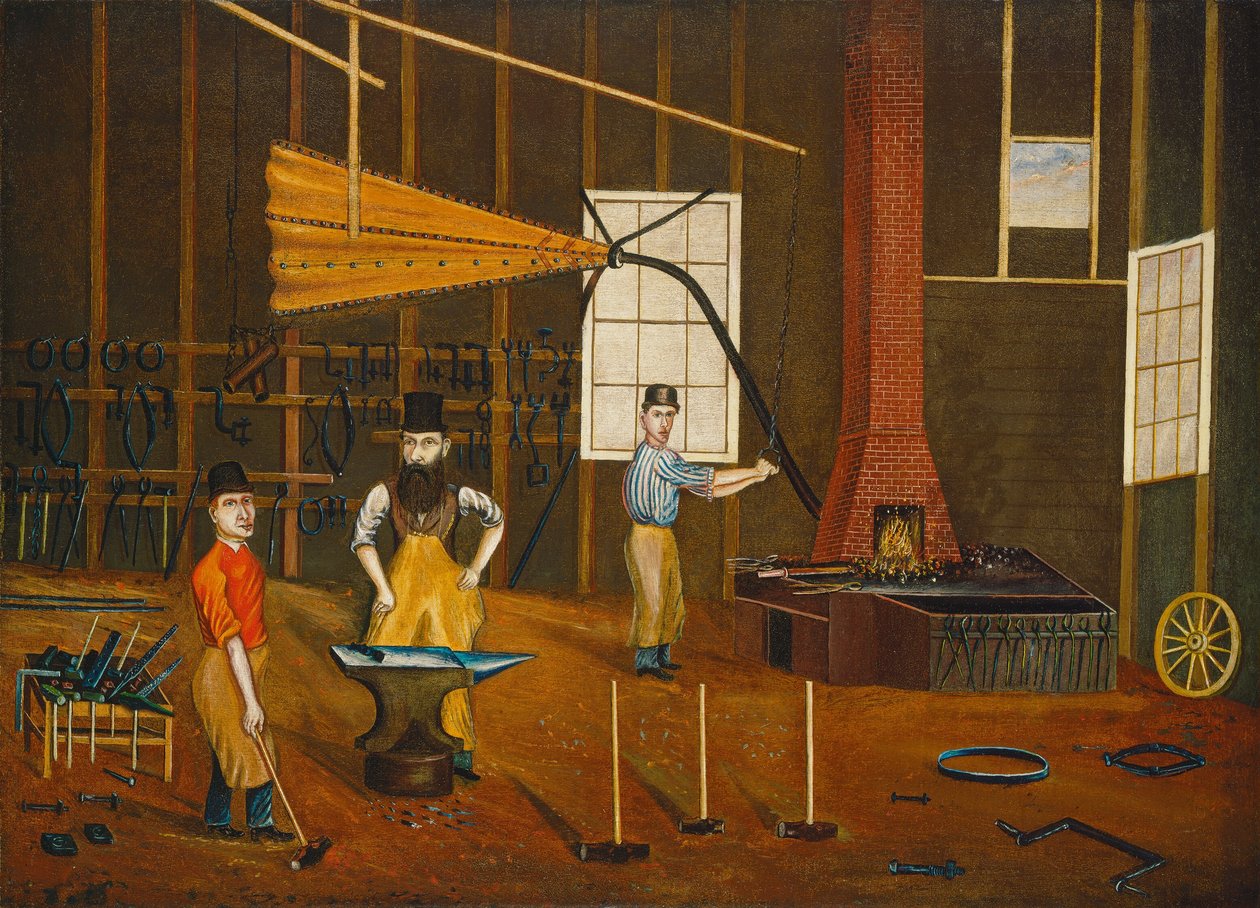 Blacksmith Shop, c.1880 by Francis A. Beckett