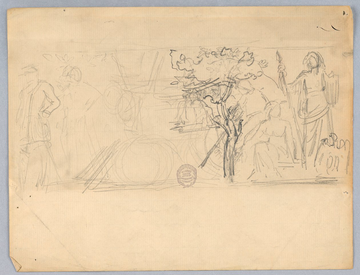 Sketch for a Wall Mural by Francis Augustus Lathrop
