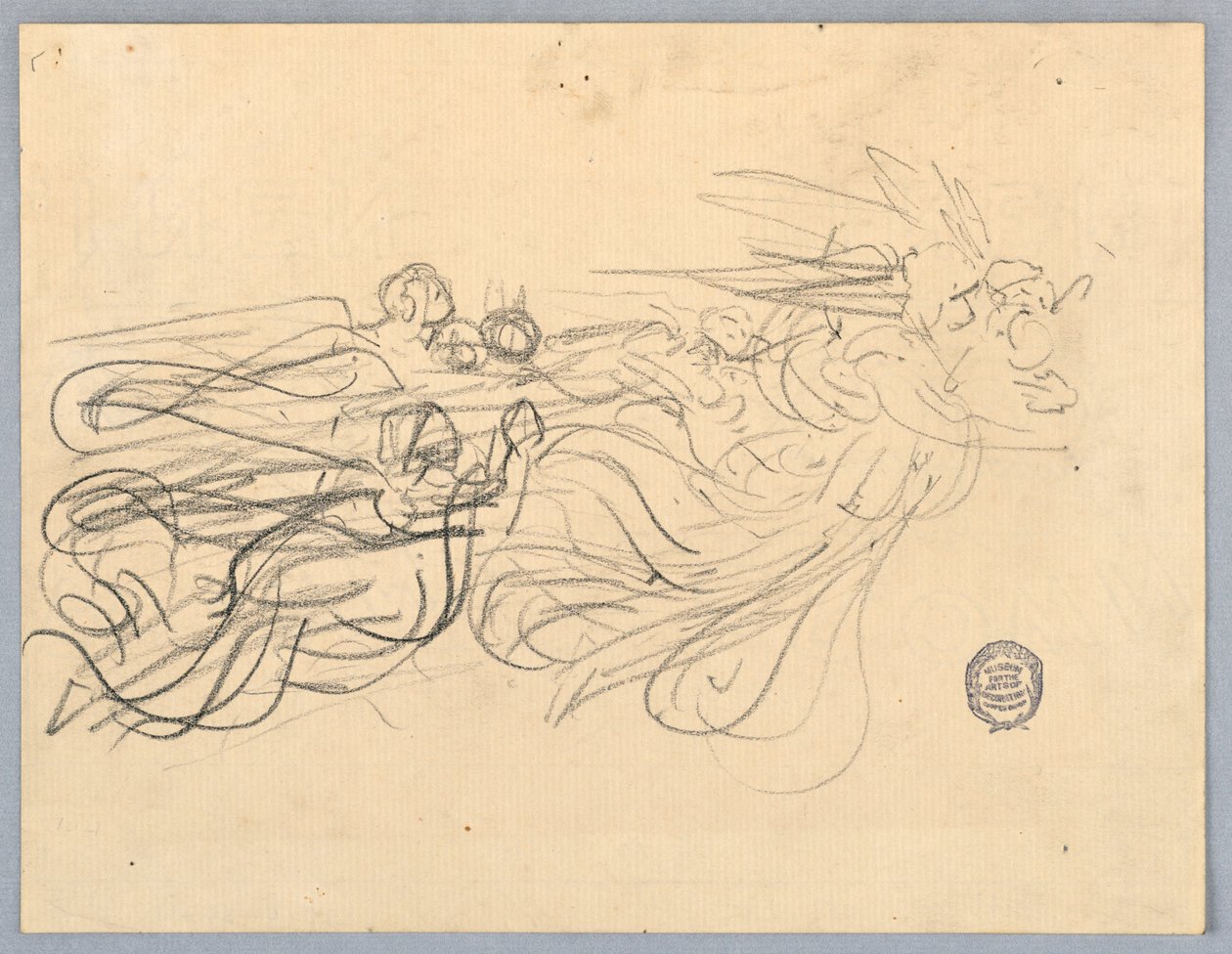 Sketch of Angels by Francis Augustus Lathrop