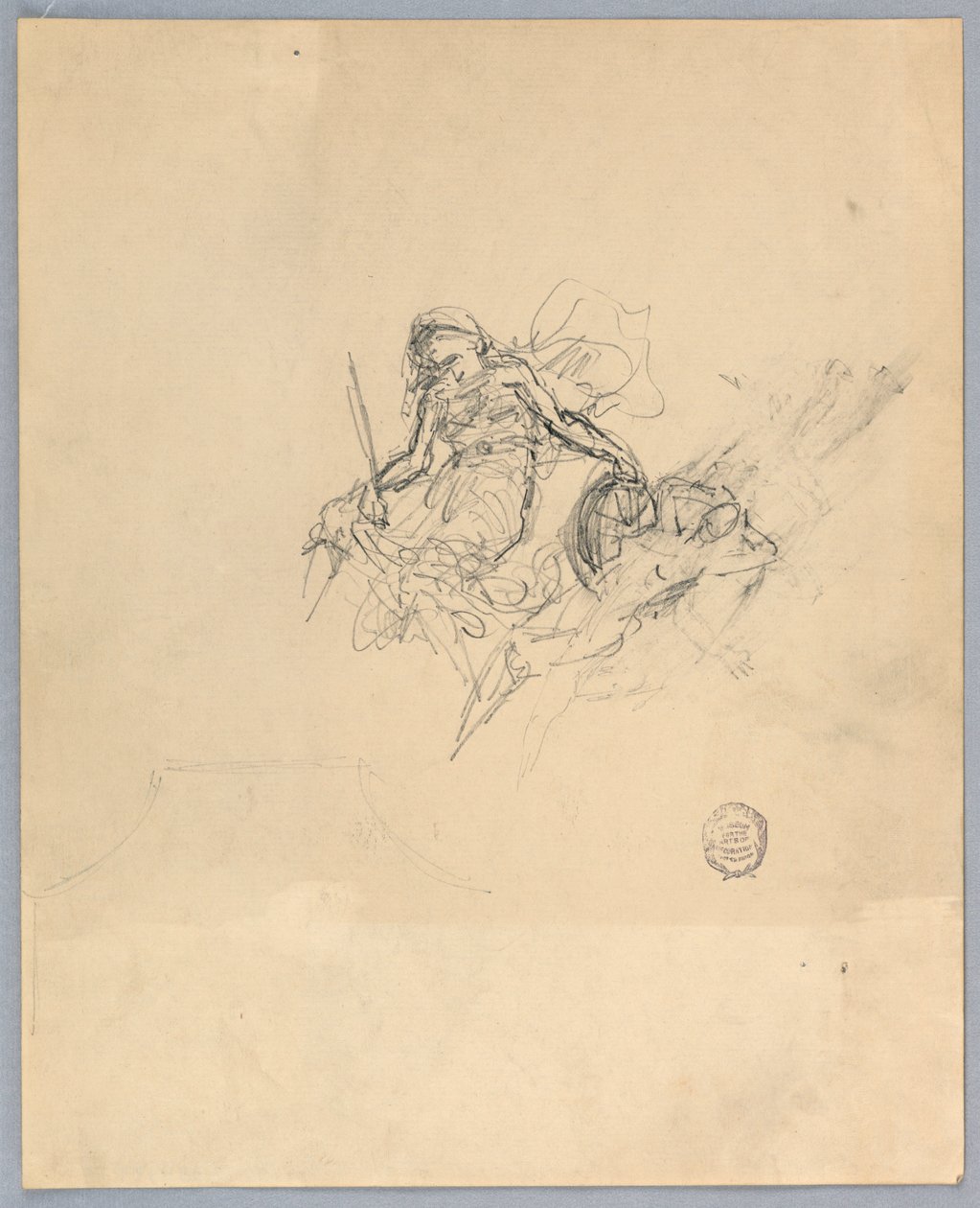 Sketch of Fortuna by Francis Augustus Lathrop