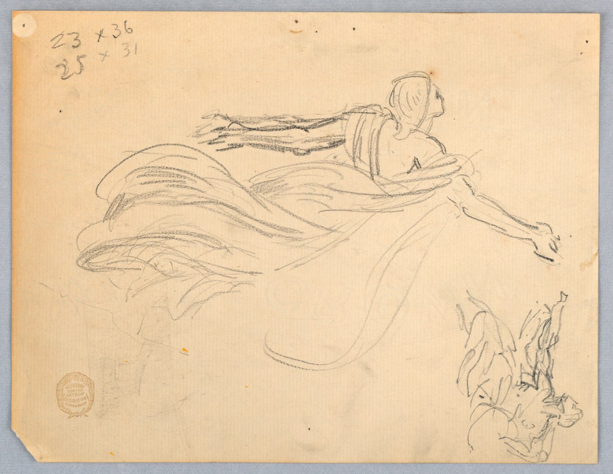 Sketch of an Angel by Francis Augustus Lathrop