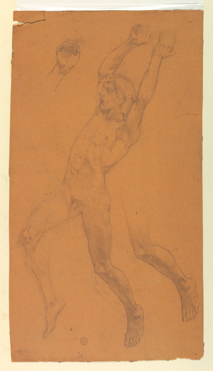 Studies for a Flying Figure by Francis Augustus Lathrop