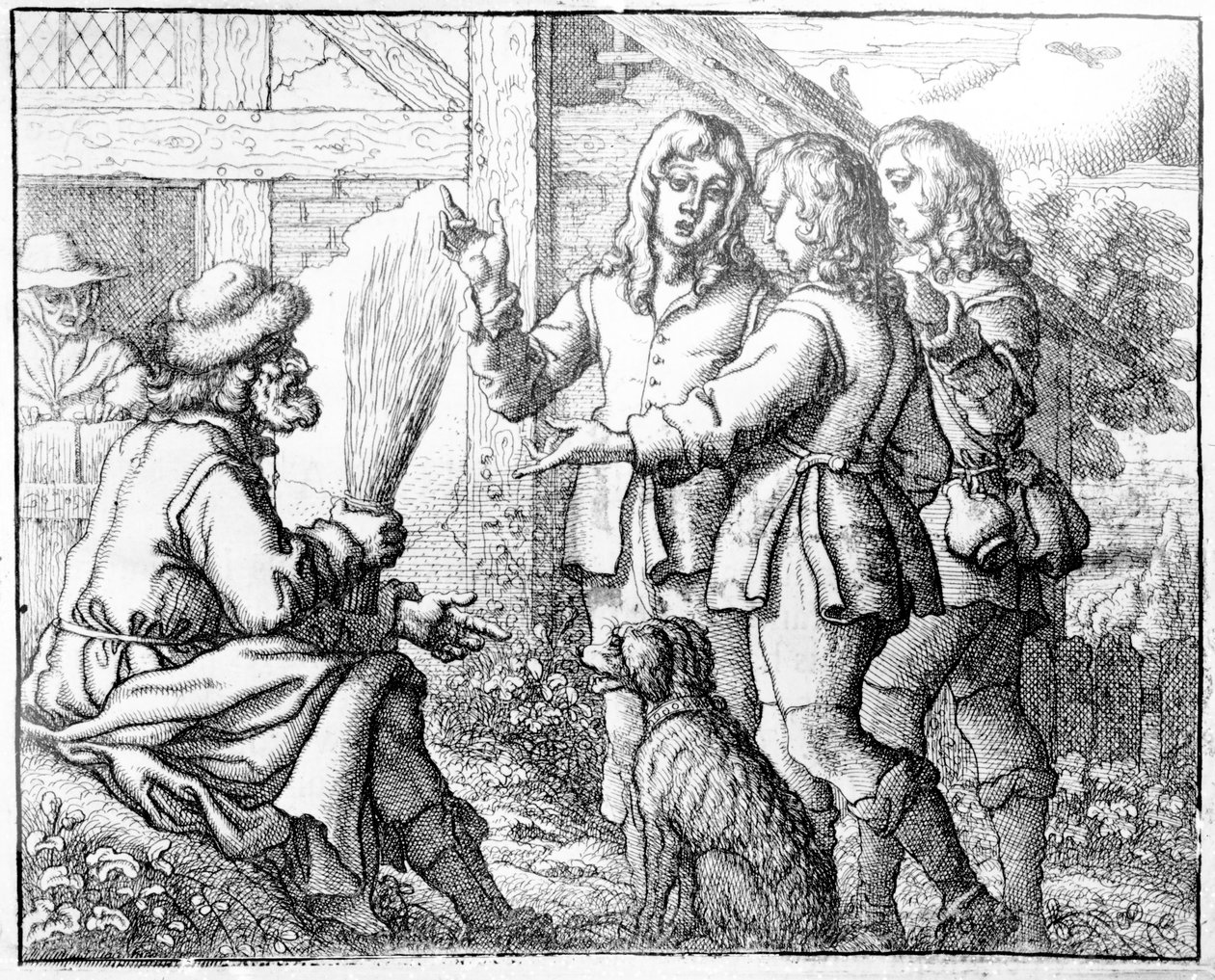 The Old Man and his Sons, illustration from 