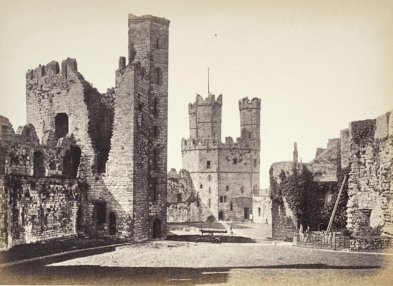 Carnarvon Castle, Interior, Looking Towards The Eagle Tower by Francis Bedford