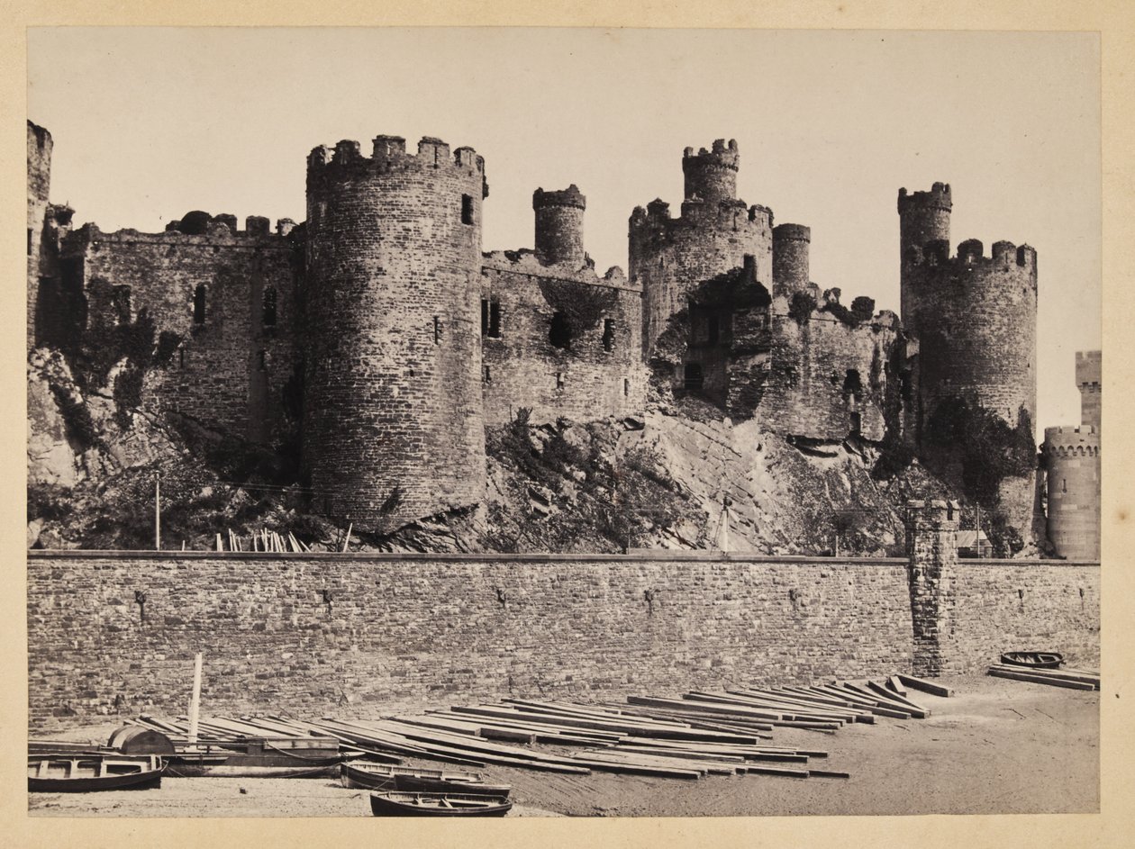 Conway Castle from the Creek by Francis Bedford