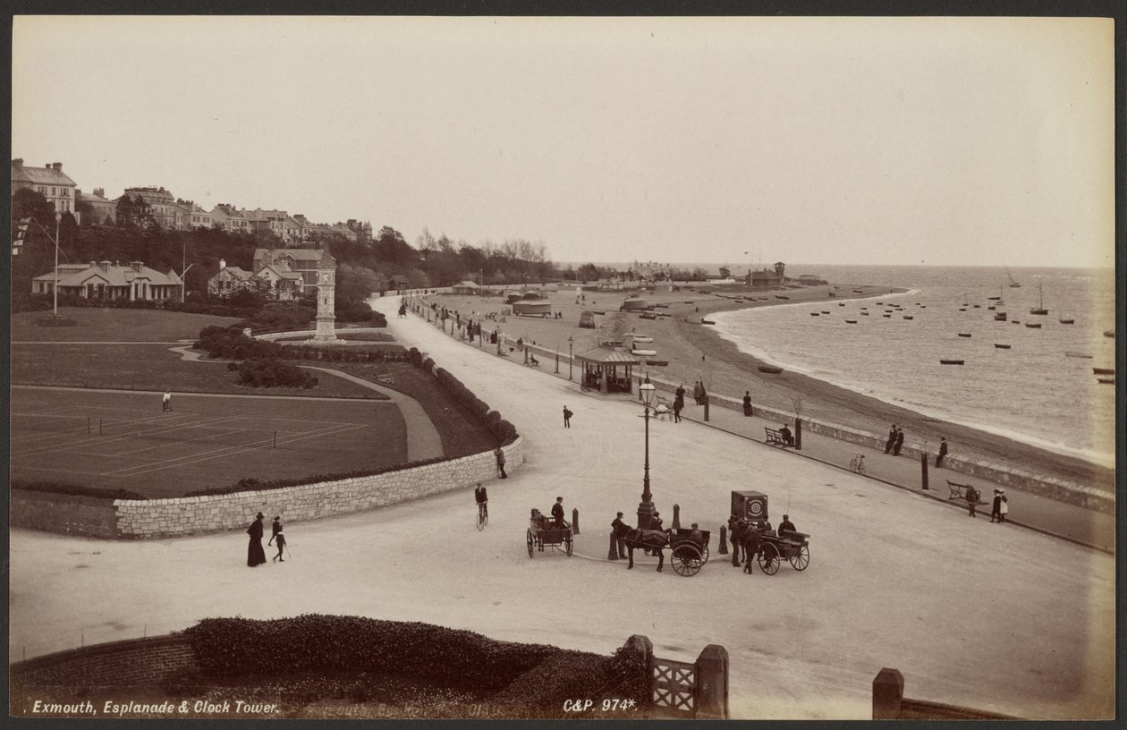 Exmouth, Esplanade & Clock Tower by Francis Bedford