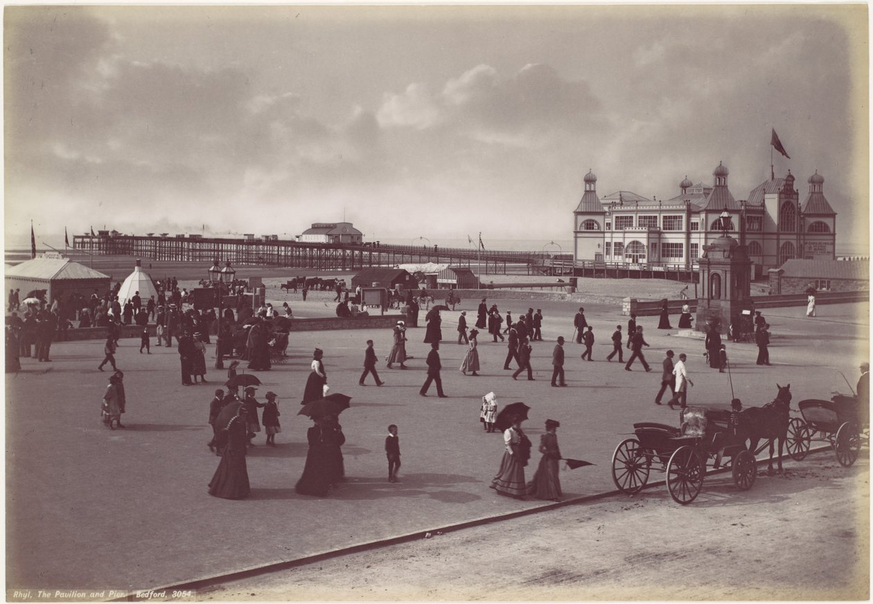 Rhyl. The Pavilion and Pier by Francis Bedford
