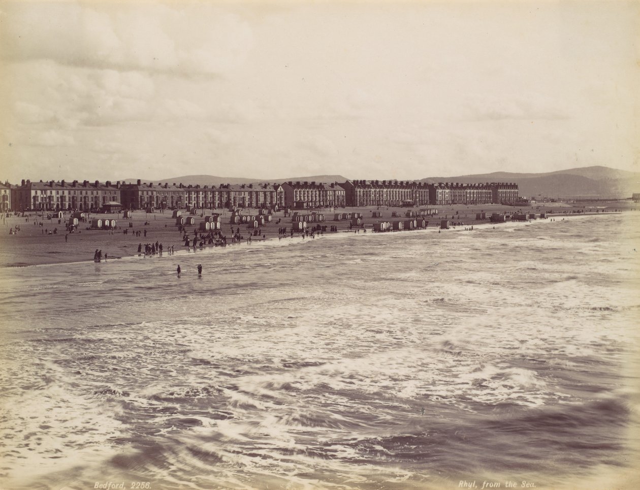 Rhyl, from the Sea, 1870s by Francis Bedford