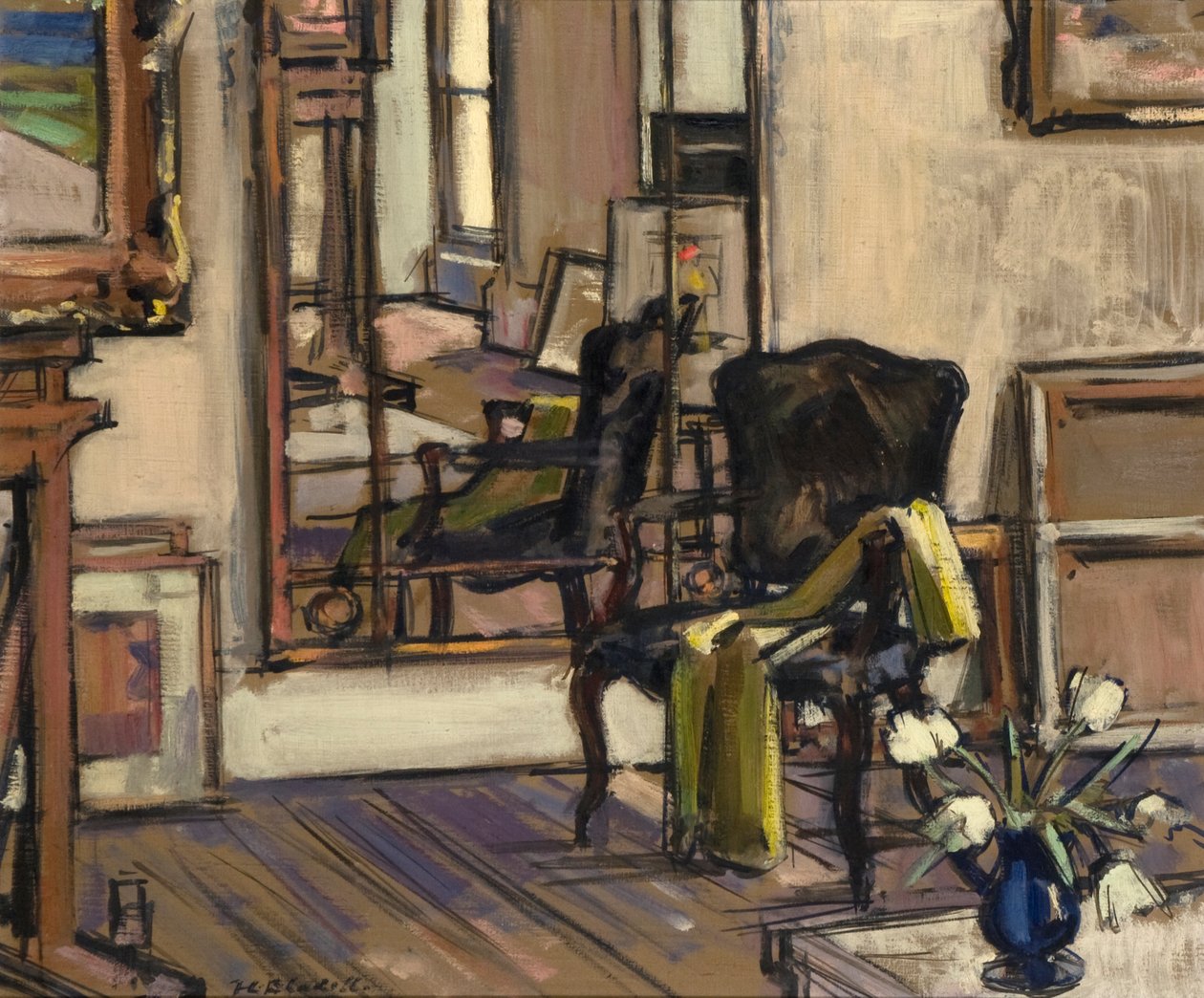 Interior, Regent Terrace, Edinburgh by Francis Campbell Boileau Cadell