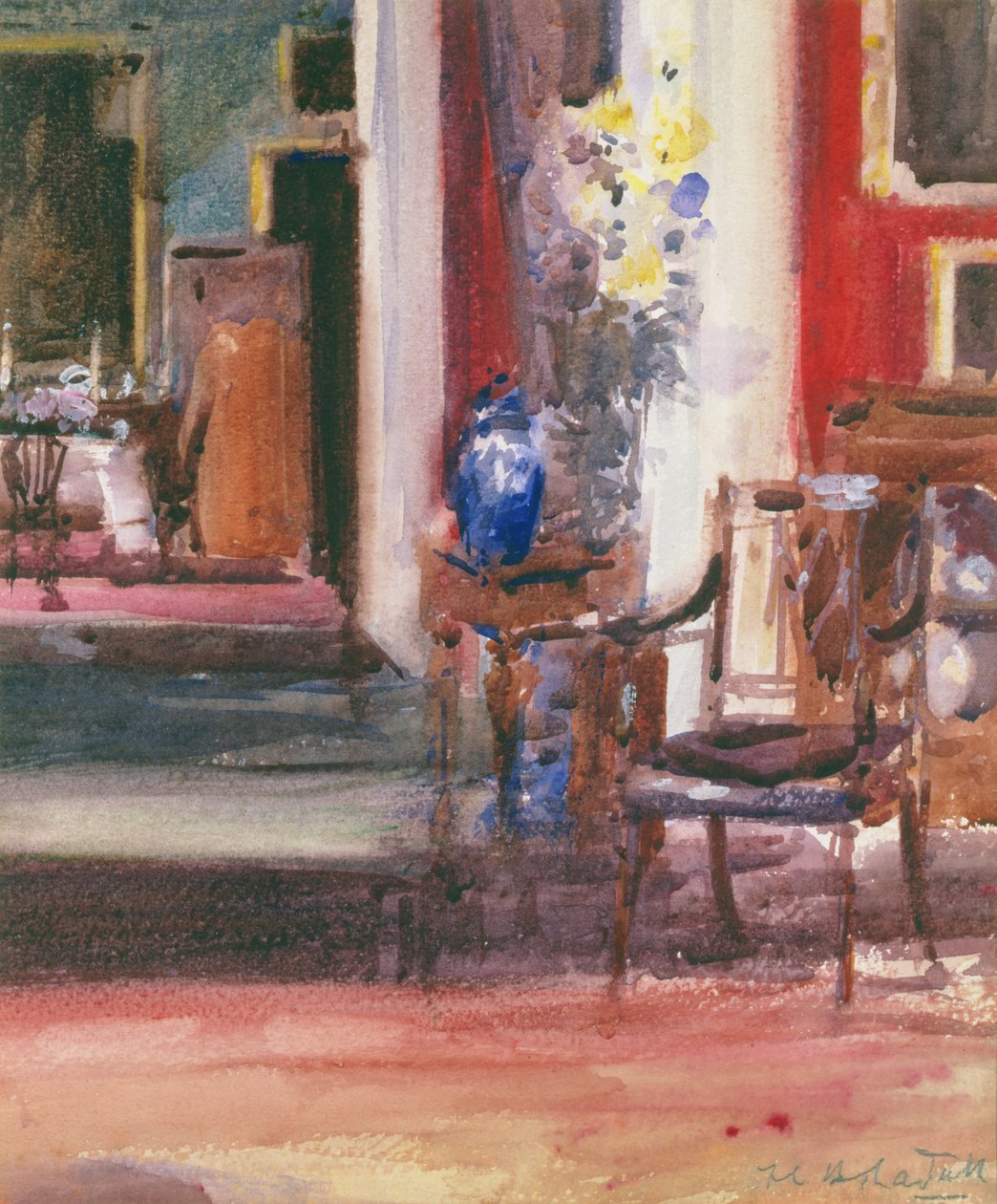 Interior of the Artists House, Ainslie Place, Edinburgh by Francis Campbell Boileau Cadell
