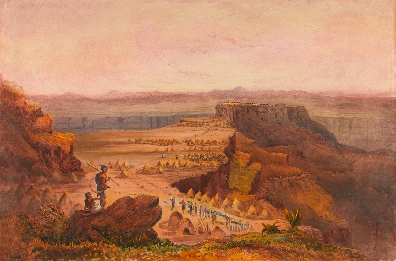 Magdala, view from Selassie, overlooking the camp of King Theodore