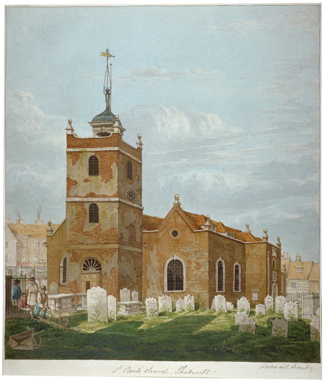 Church of St Paul, Shadwell, London, c1810 by Francis Danby