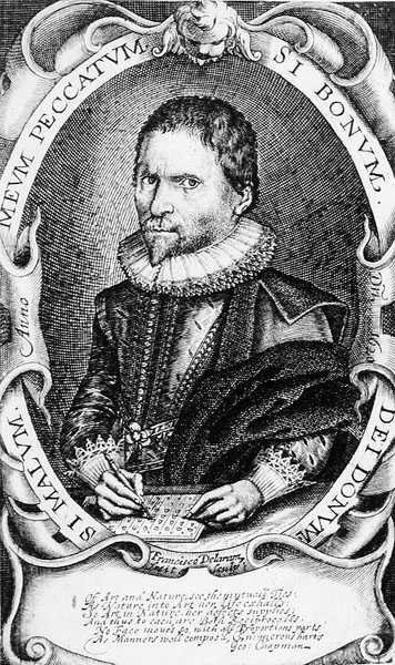 Portrait of George Chapman (c.1559-1634) 1620 (engraving) by Francis Delaram