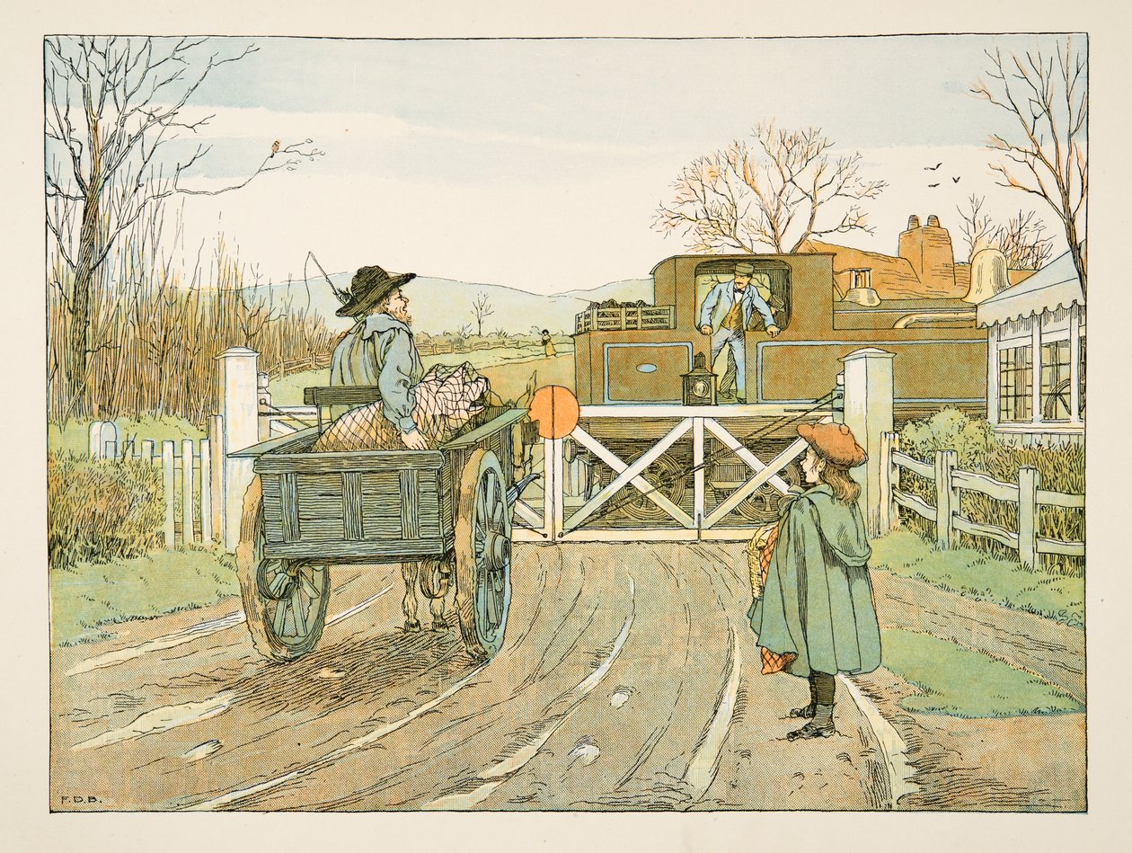 The Engine Driver, from Four and Twenty Toilers, published 1900 by Francis Donkin Bedford