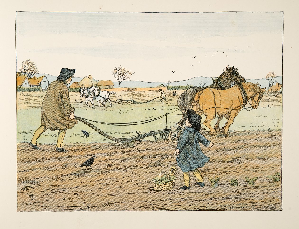 The Ploughman, from Four and Twenty Toilers, pub. 1900 by Francis Donkin Bedford