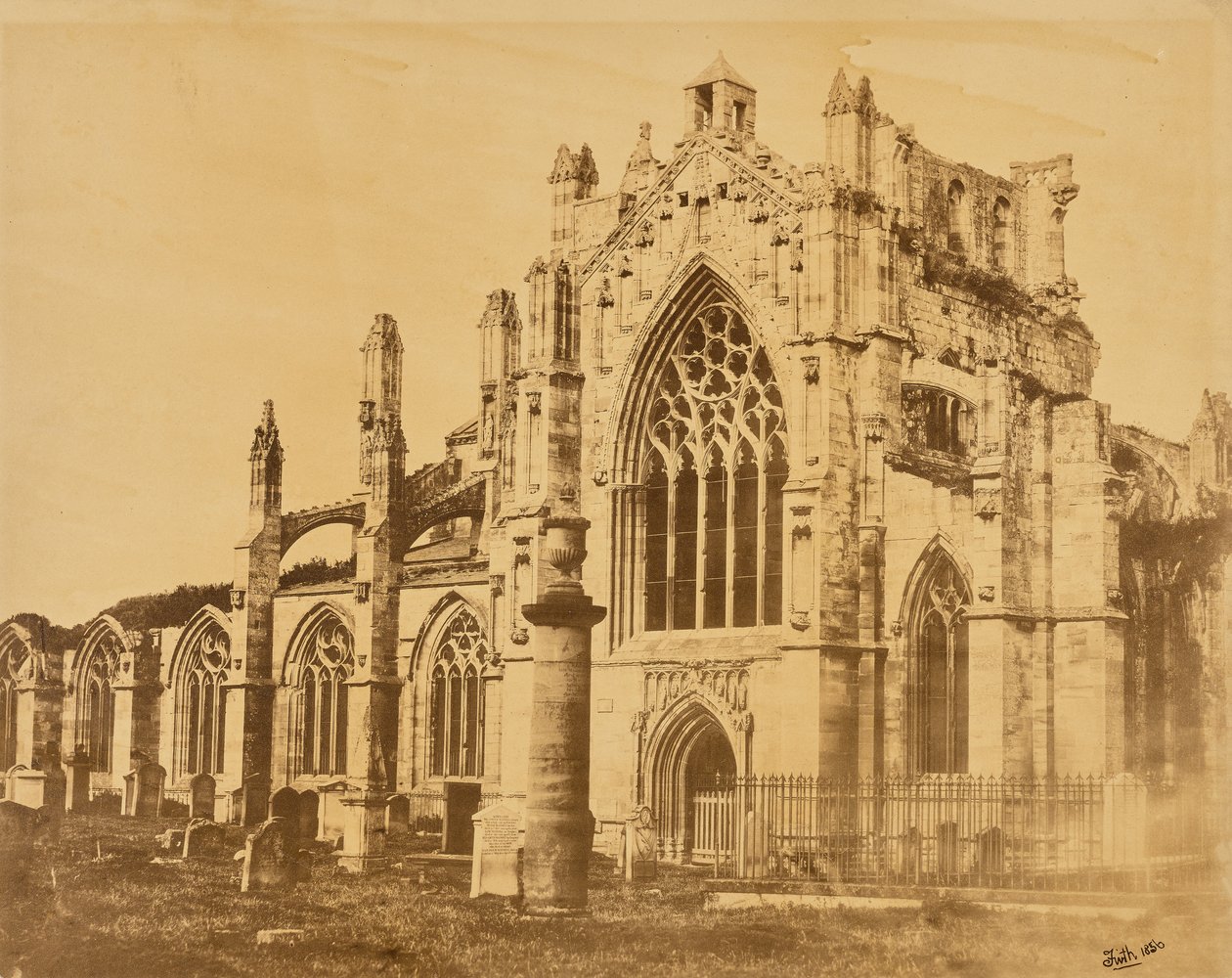 Melrose Abbey by Francis Frith