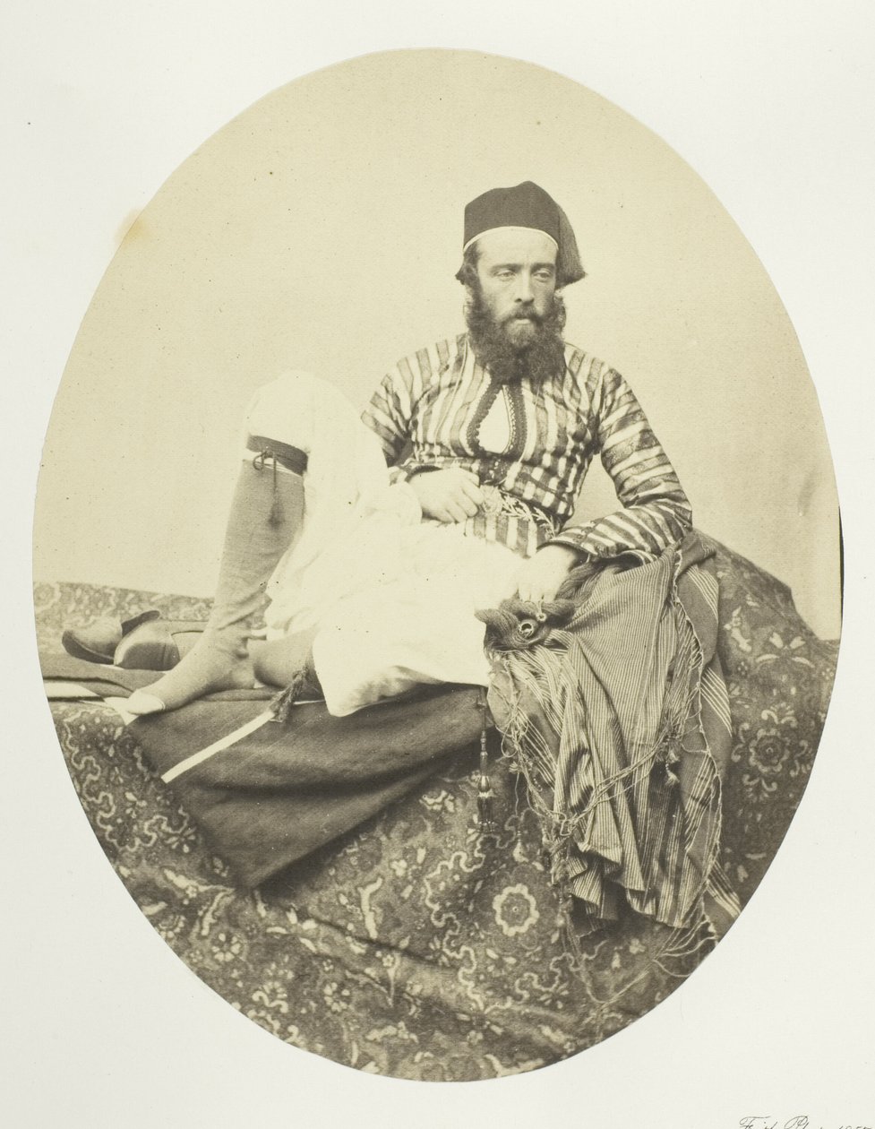 Portrait, Turkish Summer Costume by Francis Frith