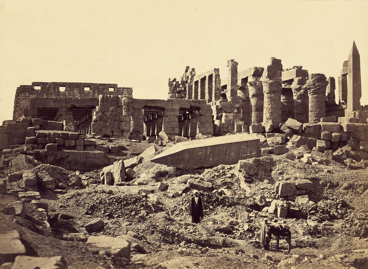 Temple of El-Karnak, From the South East by Francis Frith
