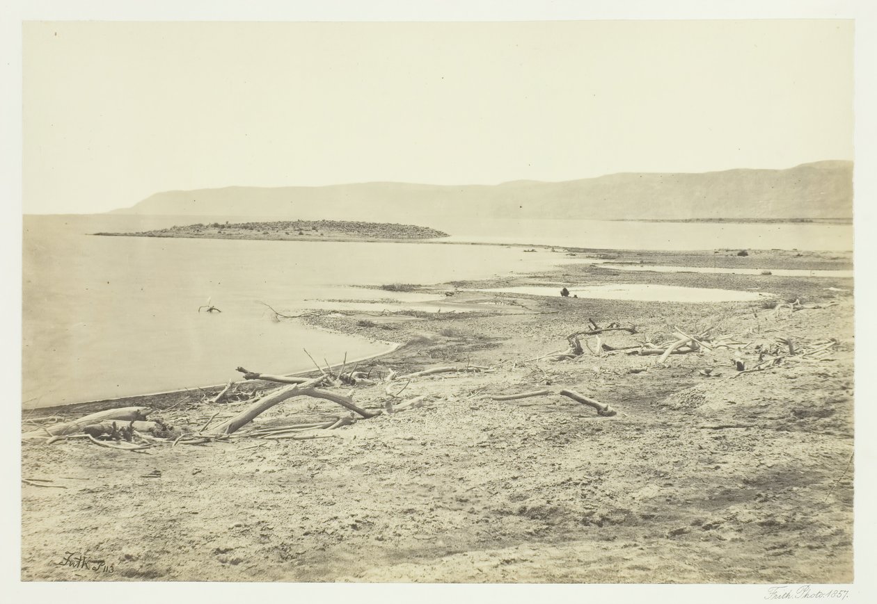 The North Shore of the Dead Sea, 1857 by Francis Frith