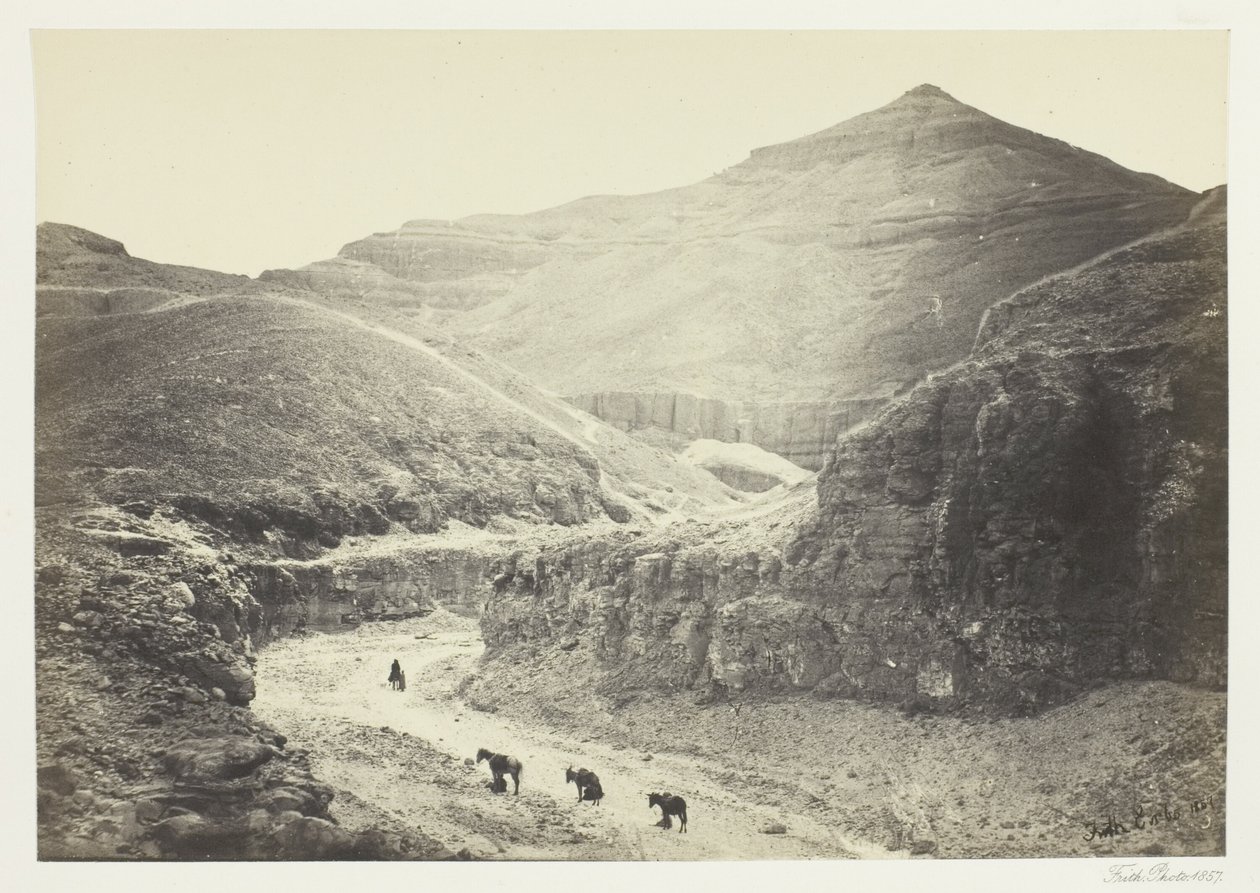 Valley of the Tomb of the Kings, Thebes by Francis Frith
