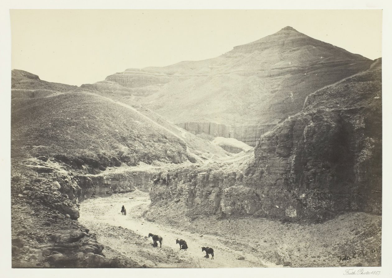 Valley of the Tomb of the Kings, Thebes by Francis Frith