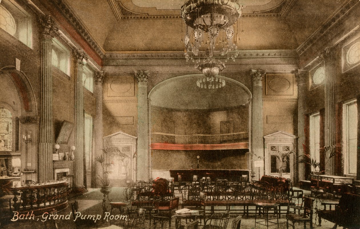 Grand Pump Room, Bath, Somerset, late 19th or early 20th century by Frith and Co
