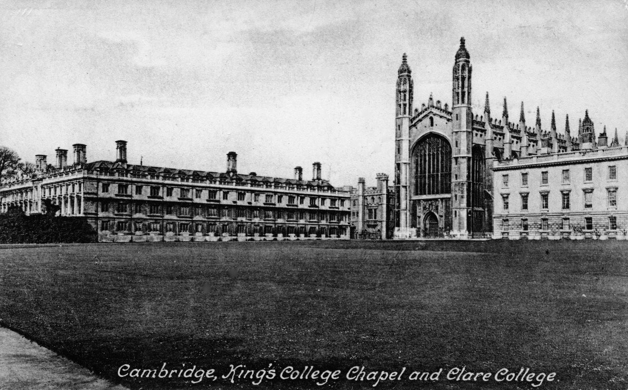 Kings College Chapel and Clare College, Cambridge, Cambridgeshire by Frith and Co