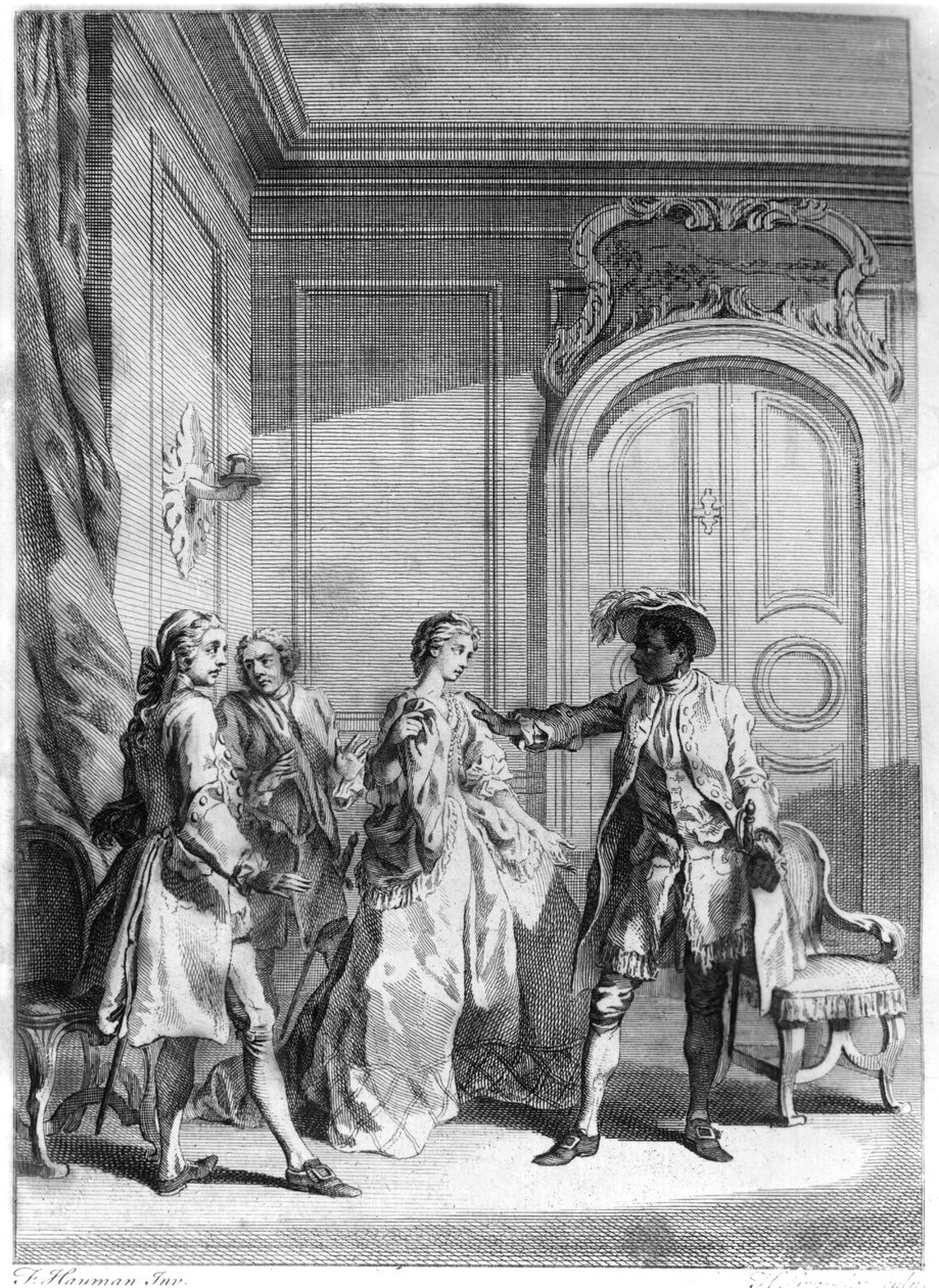 Scene from 'Othello' by William Shakespeare, engraved by Hubert Gravelot