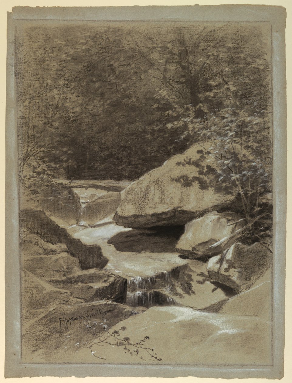 A Mountain Stream by Francis Hopkinson Smith