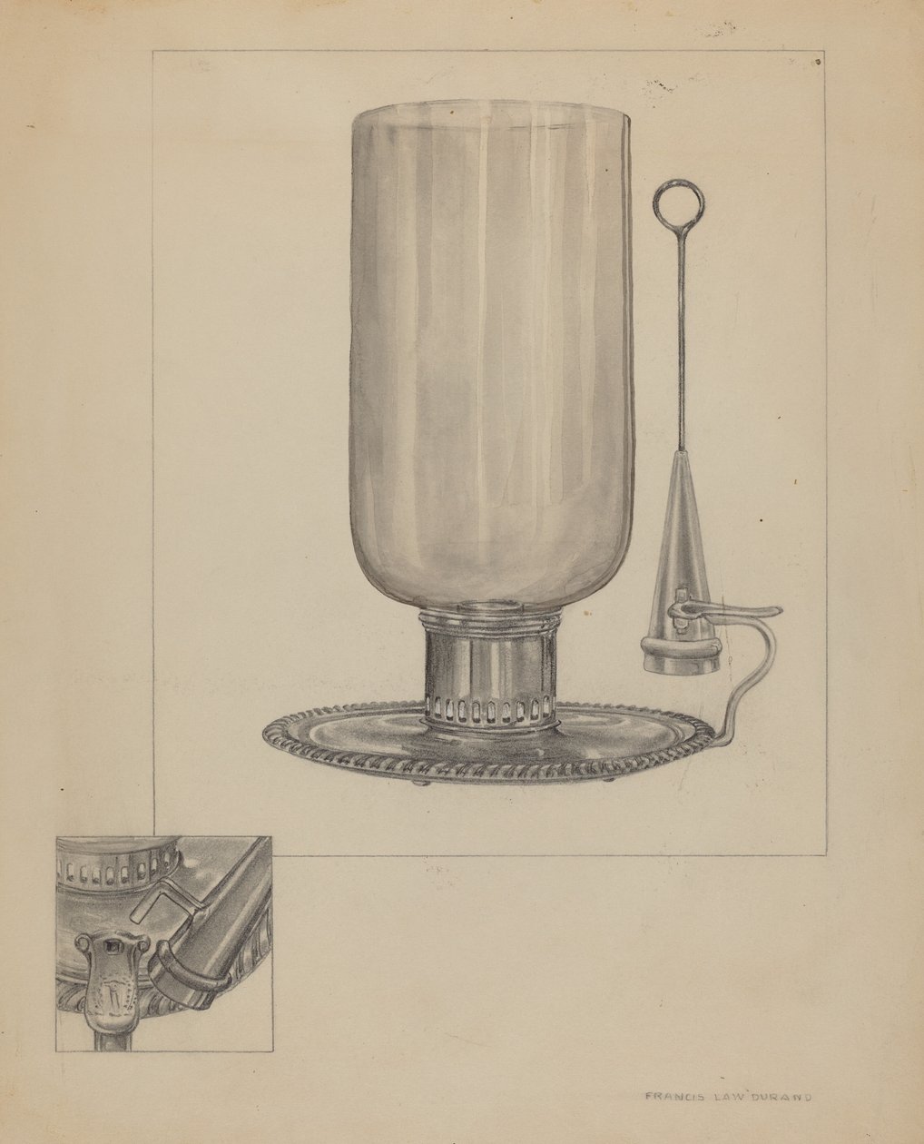 Candlestick by Francis Law Durand