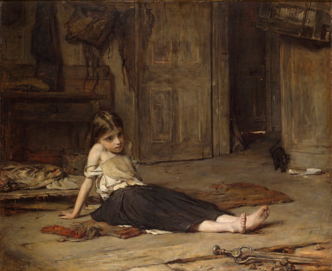 Faces in the Fire by Francis Montague Holl